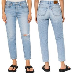 Levi’s 501 Skinny High Rise Jeans W24 L28 Cropped Length